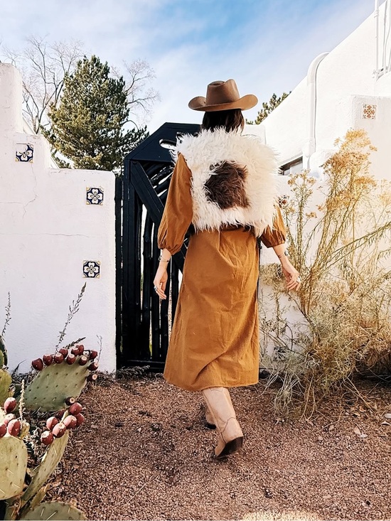 Ida and Moon Jackets & Blazers - Ida + Moon Shaggy Sheepskin Vest
